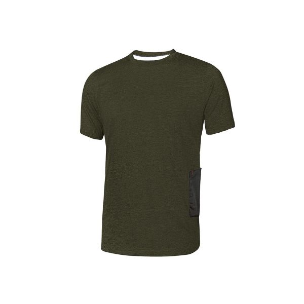 T-Shirt da lavoro U-Power Road - Dark Green