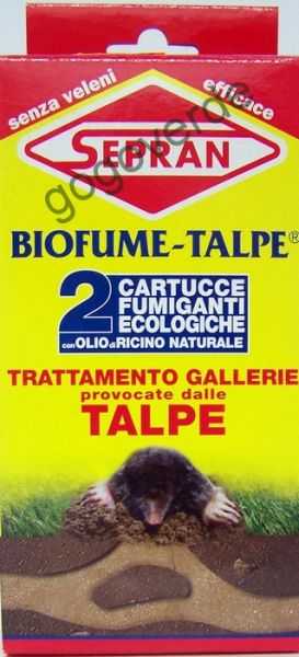 Fumogeno Repellente Anti Talpe BioFume - 2 Cartucce