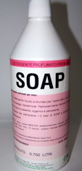 SAPONE LIQUIDO PER LE MANI SOAP LT 0,75 PROFESSIONALE 