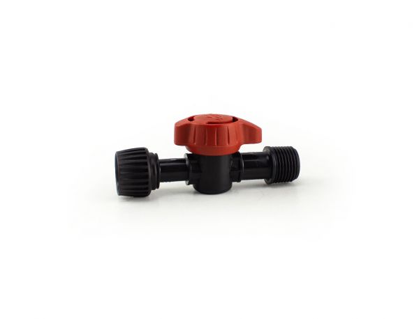 Mini valvola Teco 1/2" M-F con ghiera swivel
