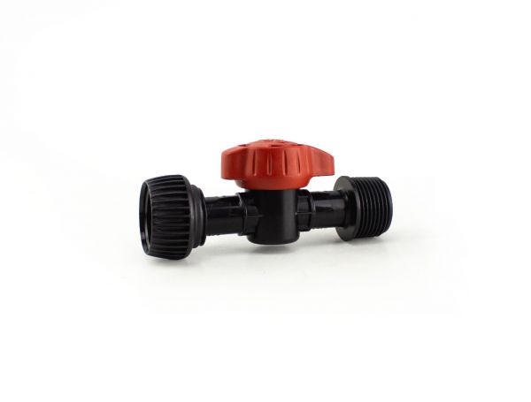 Mini valvola Teco 3/4" M-F con ghiera swivel