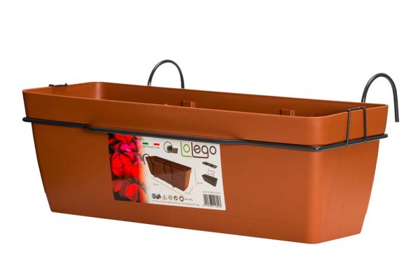 Cassetta Con Balconiera 'Lolego' - Colore Terracotta