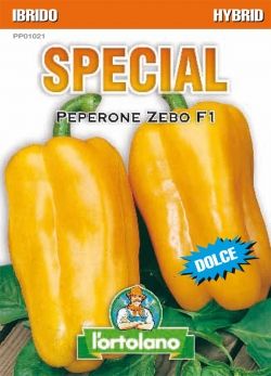 Sementi ibride di Peperone Zebo F1