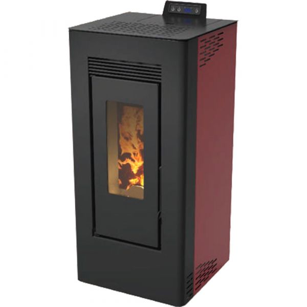 Stufa A Pellet Canalizzata 'Clever' 11,61 Kw - Bordeaux