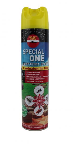 SPECIAL ONE INSETTICIDA SPRAY ML 600 INSETTI VOLANTI E STRISCIANTI -NO FLY ZONE-