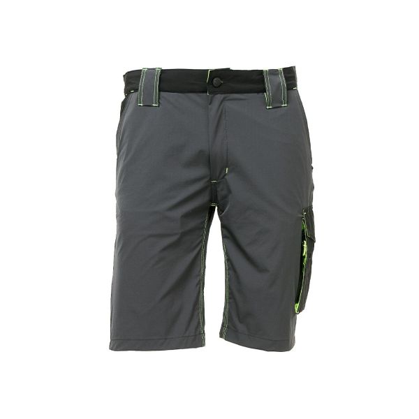 Pantaloncini a Bermuda da lavoro U-Power Mercury Asphalt Grey/Green