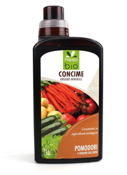 Concime Liquido Biologico per Pomodori e Ortive Presto Bio 1 lt