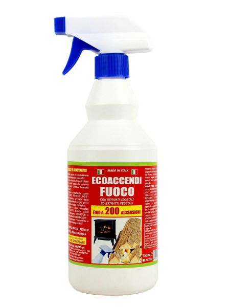 Eco AccendiFuoco Liquido Vegetale Spray 750 ml
