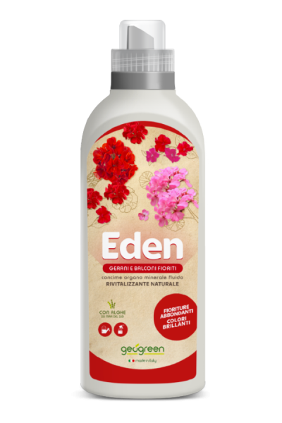 Concime Liquido Eden per Gerani e Piante Fiorite 1 lt
