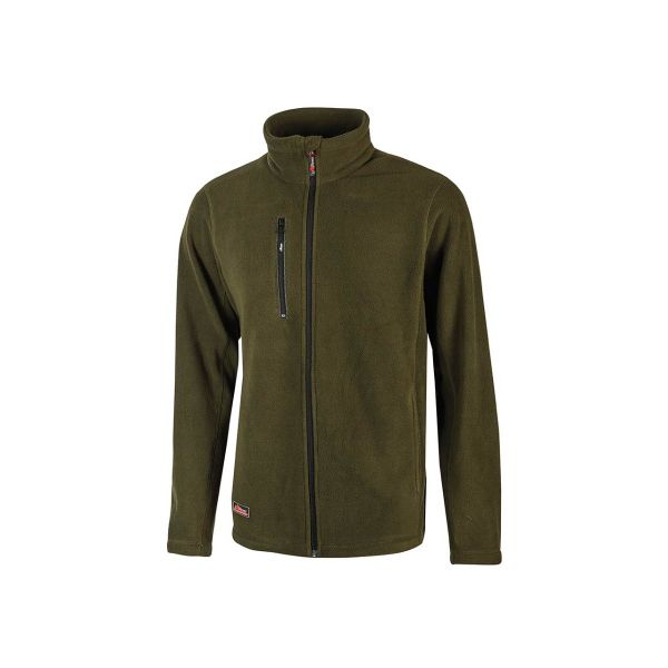 Felpa da lavoro in Pile U-Power Warm - Dark Green