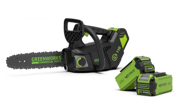 Motosega a Batteria GreenWorks GD40TCS-Starter Kit Batteria 2 Ah + Caricabatterie
