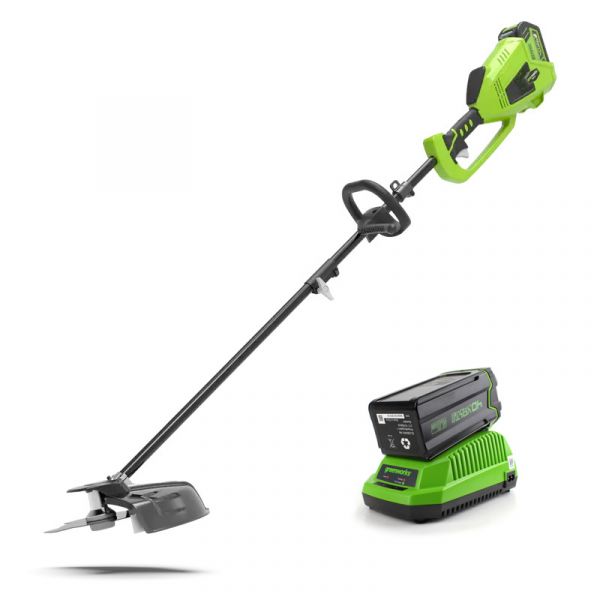 Decespugliatore a Batteria Brushless GreenWorks GD40BC-Starter Kit Batteria 4 Ah + Caricabatterie