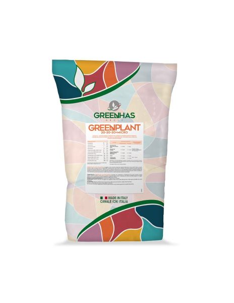 Concime NPK Idrosolubile - GREENPLANT 20-20-20 + Micro - 25 Kg