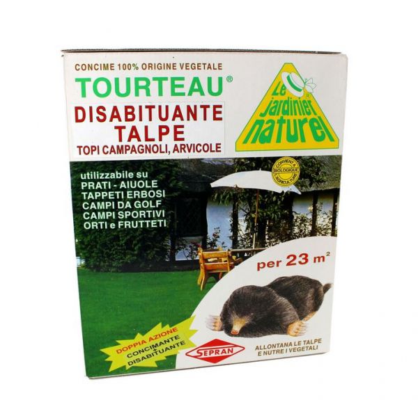 Repellente per talpe concime Tourteau