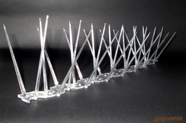 Dissuasore a Spilli in Policarbonato per Piccioni e Volatili - 50 cm