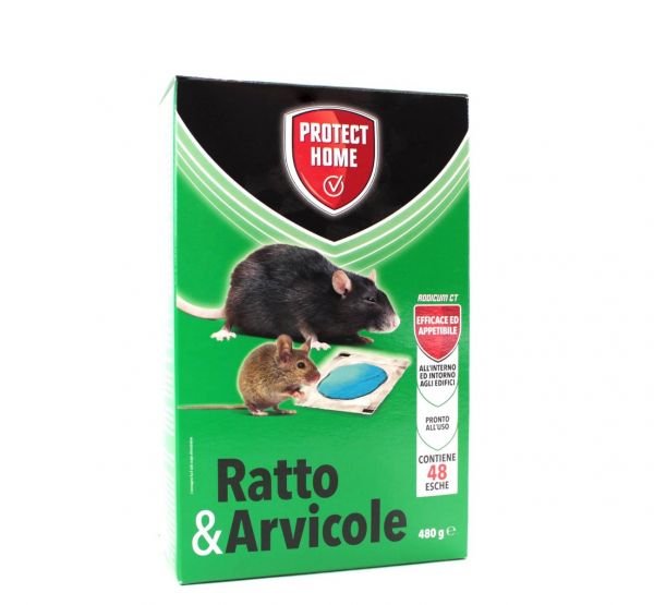 Protect Home Rodicum CT Biocida per Ratti e Arvicole 480 g