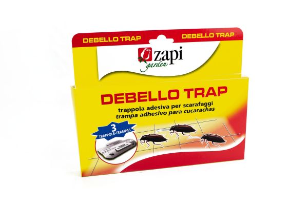 Trappola Adesiva per Scarafaggi Debello Trap 3 pz