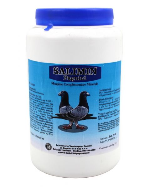 SALIMIN polvere 1,5 kg integratore complementare minerale per animali da cortile