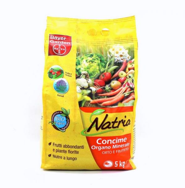 Concime biologico NPK Bayer Natria Orto e Frutteto 5 kg