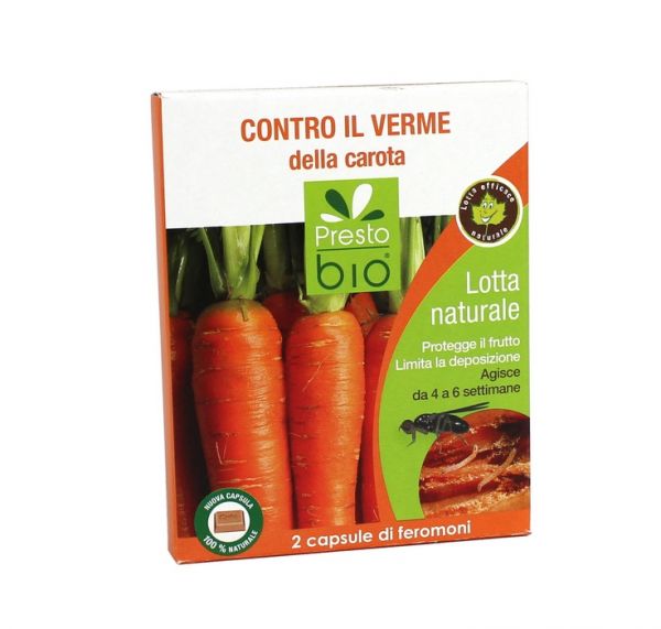 2 capsule a Feromoni per la lotta al Verme della Carota Psila Rosae