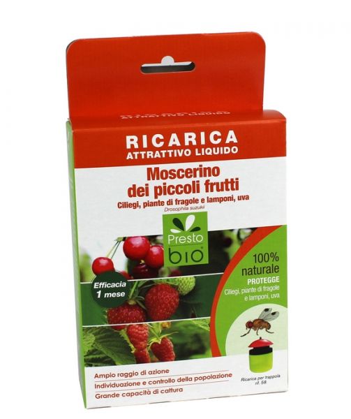 Ricarica liquida Presto Bio per la cattura del moscerino dei piccoli frutti