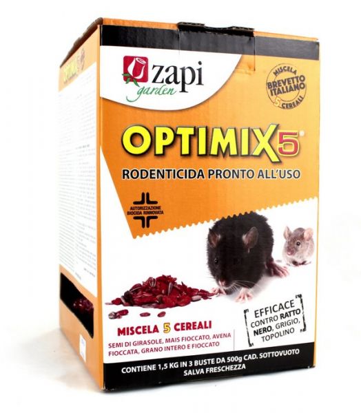 Esca Topicida biocida in grani Zapi Optimix 5 - 1,5 kg