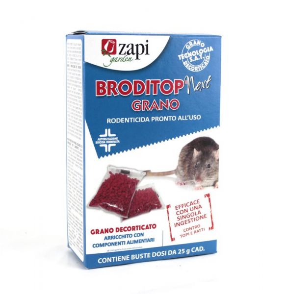 Esca Topicida Biocida in grano Broditop Next 150g - Zapi