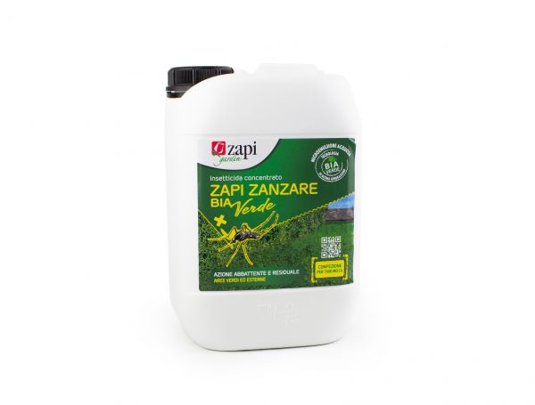 Insetticida Concentrato ad Ampio Spettro Zapi Zanzare BIA Verde 5 Litri