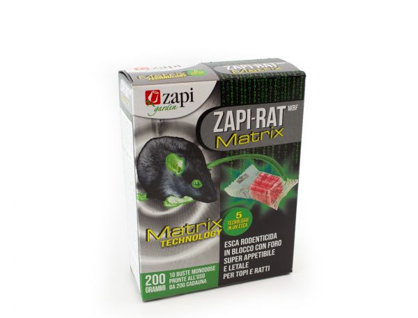 Esca Biocida in blocchi Zapi-Rat Matrix 200 g