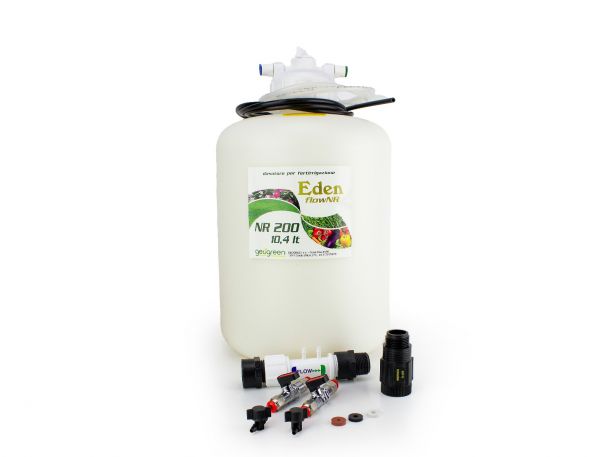 Dosatore per Fertirrigazione Eden Flow NR 200 Starter Kit - 10,4 lt - 2000 mq