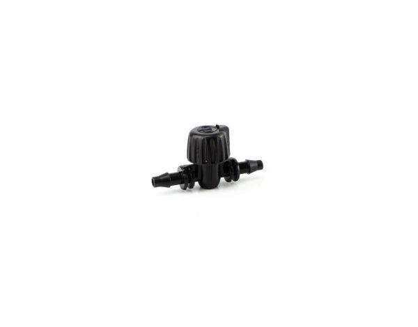 Rubinetto a Sfera per MicroIrrigazione a 2 Innesti 4,5 mm 