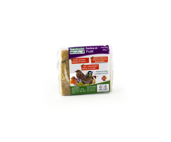 Bavicchi WildLife - Tortina ai Frutti per Uccelli 315 g