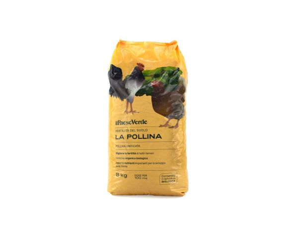 Concime Organico Biologico "La Pollina" 8 kg - Il Paese Verde
