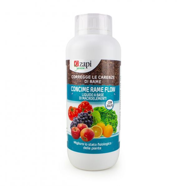 Concime zolfo rame flow 1lt a base di rame ossicloruro e manganese