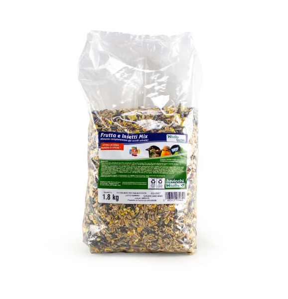 Misto granaglie per Uccellini - Bavicchi WildLife "Frutta e insetti mix" 1,8 kg