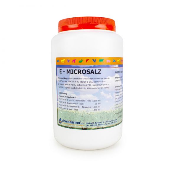 Integratore Zootecnico di Sali Minerali Chemifarma E-Microsalz 2 kg