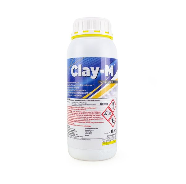 Fungicida Sistemico e di Contatto con M-Metalaxyl e Rame Idrossido - Clay-M - 1 L