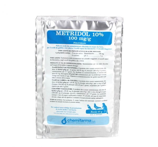 Medicale per il trattamento della Tricomoniasi - Metridol 10% 45g