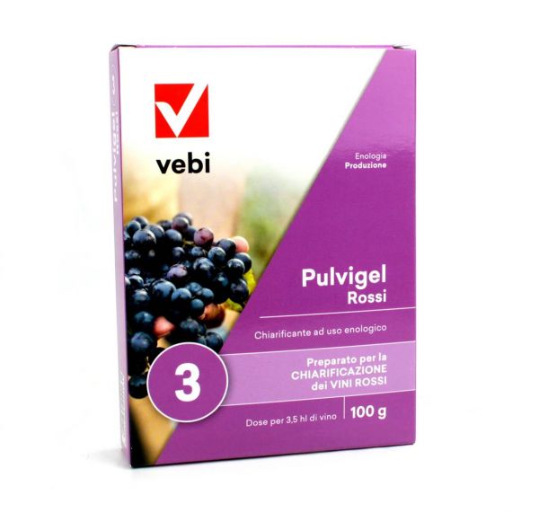 Chiarificante enologico per Vino Rosso Vebi Pulvigel