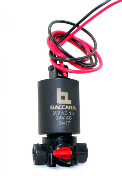 Solenoide 3 vie Baccara NC24 VAC - per idrovalvole foro 3/8"