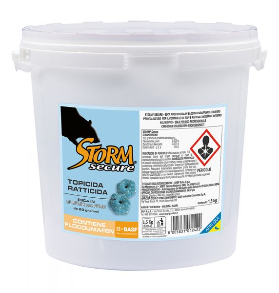 Esca Topicida Biocida in blocchi forati Storm Ultra Secure 1,5 kg