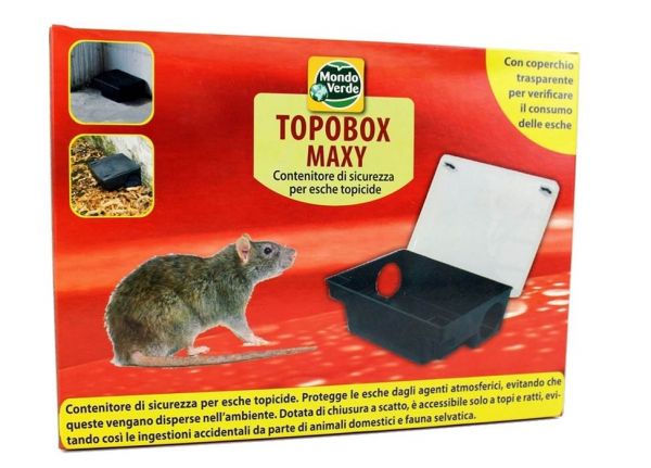 Box per Esca Topicida TopoBox Maxi - Coperchio Trasparente