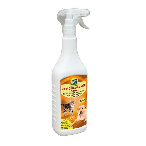 Repellente Disabituante spray per cani e gatti Via di Qui 750ml