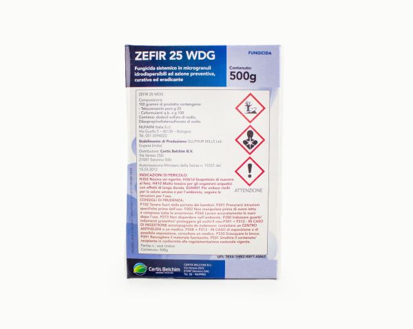 Fungicida Sistemico a base di Tebuconazolo - Zefir 25 WDG - 500 g