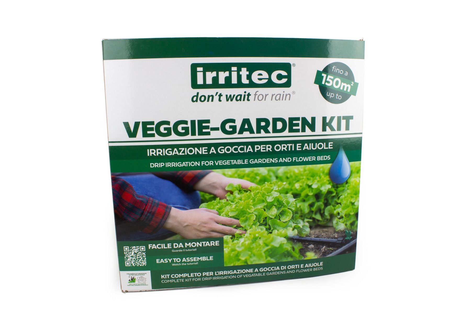 HOLZBRINK Set Base Irrigazione A Goccia - 5 Punti Con Emettitore A Freccia, Gocciolatore 4 L/h E Tubo 2m - Risparmio Acqua 70%