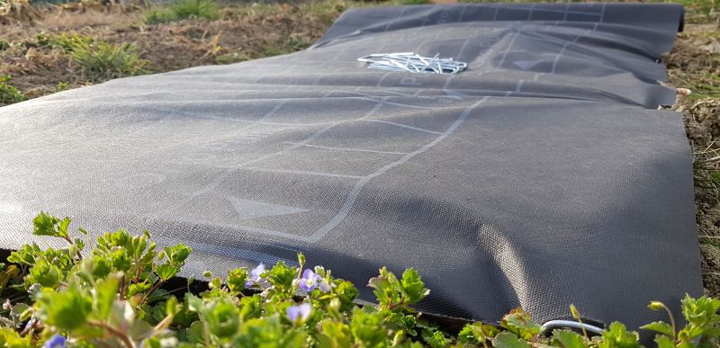 Windhager Tessuto Non Tessuto Per Pacciamatura 10x1,2 M - 30 G/m² - Telo Nero Permeabile Anti-Erbacce Per Giardino, Privo Di Sostanze Chimiche