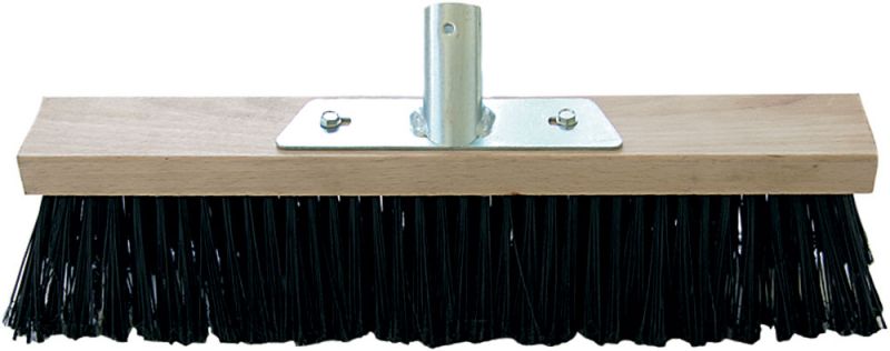 Scopa Da Giardino Grande 48 Cm Con Manico Lungo 144 Cm – Setole Rigide A 6 Strati Per Esterno, Cortile E Garage